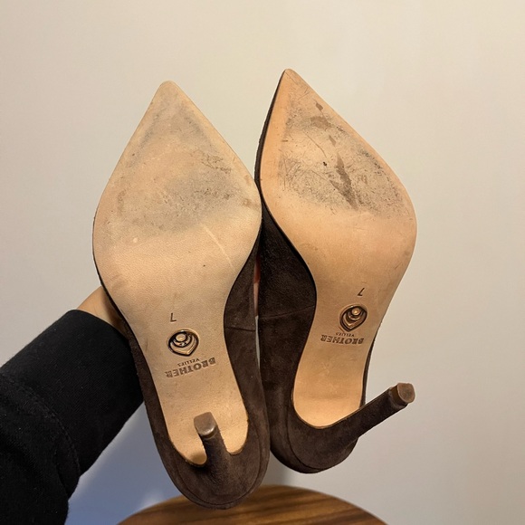 BROTHER VELLIES SUEDE NUDE PUMP IN LIGHT BROWN SIZE 7 - Picture 8 of 8